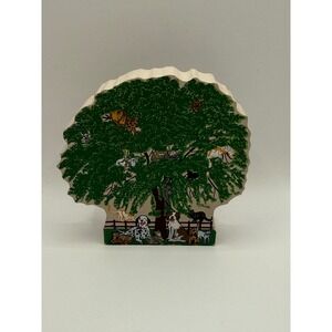 The Cat's‎ Meow Village 2000 Special Event Humane Society Tree Wooden Decor